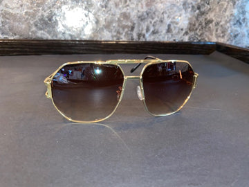 Gold Studded Oversized Aviator Glasses